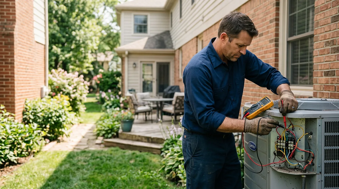 HVAC technician working near Kingdom City, MO